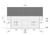 Blockbohlenhaus LISA (44+44 mm) 108m² Isoliert – Bild 9