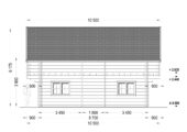 Blockbohlenhaus LISA (44+44 mm) 108m² Isoliert – Bild 9