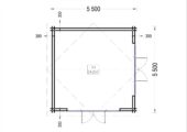Gartenhaus MARIA (44 + 44 mm) 30 m² Isoliert – Bild 8