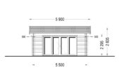 Gartenhaus MARIA (44 + 44 mm) 30 m² Extra Isoliert – Bild 9