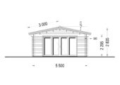 Gartenhaus MARIA (44 + 44 mm) 30 m² Extra Isoliert – Bild 10