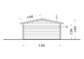 Gartenhaus MARIA (44 + 44 mm) 30 m² Extra Isoliert – Bild 7