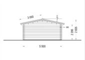 Gartenhaus MARIA (44 + 44 mm) 30 m² Isoliert – Bild 7