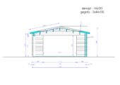 Gartenhaus MARIA (44 + 44 mm) 30 m² Isoliert – Bild 11