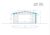 Gartenhaus MARIA (44 + 44 mm) 30 m² Isoliert – Bild 11