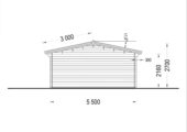 Gartenhaus MARIA (44 mm) 30 m² – Bild 9