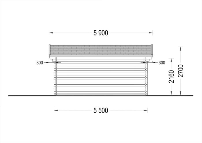 Gartenhaus MARIA (44 mm) 30 m² – Bild 10