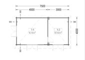Blockbohlenhaus MARINA 30 m² – Bild 6