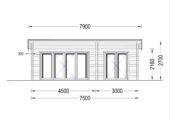 Blockbohlenhaus MARINA 30 m² – Bild 7