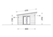 Blockbohlenhaus MARINA 30 m² – Bild 8