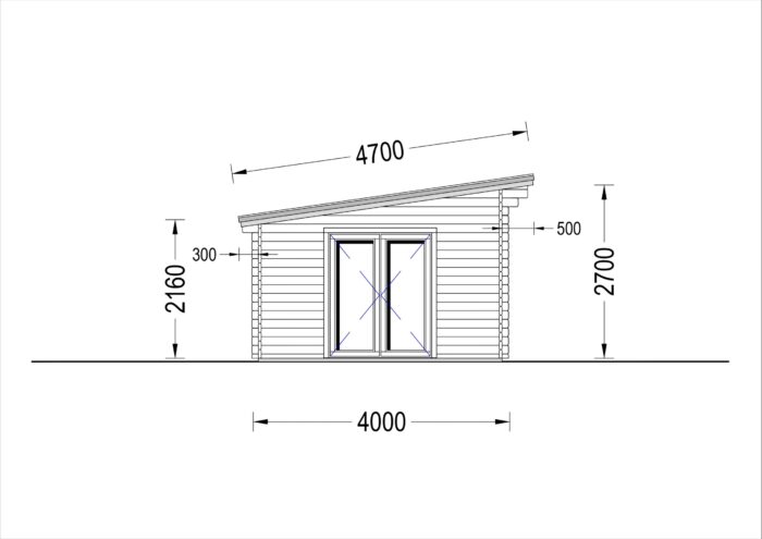 Blockbohlenhaus MARINA 30 m² – Bild 8