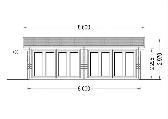 Premium Blockbohlenhaus MARTIN 48 m² – Bild 9