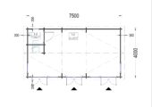 Blockbohlenhaus MARGIT (44mm), 7.5x4m, 30m² – Bild 8