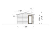 Blockbohlenhaus MARGIT (44mm), 7.5x4m, 30m² – Bild 10