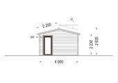 Blockbohlenhaus MARGIT (44mm), 7.5x4m, 30m² – Bild 7