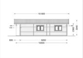 Blockbohlenhaus MATREI (66 mm), 6x10m, 60m² – Bild 7