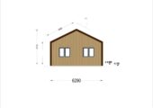 Holzhaus NIKI (Isoliert, 66 mm + Holzverschalung), 66 m² – Bild 6