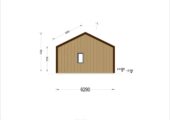 Holzhaus NIKI (Isoliert, 66 mm + Holzverschalung), 66 m² – Bild 4