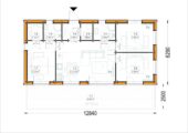 Holzhaus NIKI (Isoliert, 66 mm + Holzverschalung), 66 m² – Bild 3