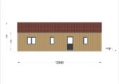 Holzhaus NIKI (Isoliert, 66 mm + Holzverschalung), 66 m² – Bild 7