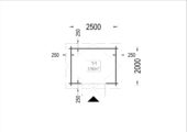 Gartenhaus NINA, 2.5x2 m, 5 m² – Bild 7