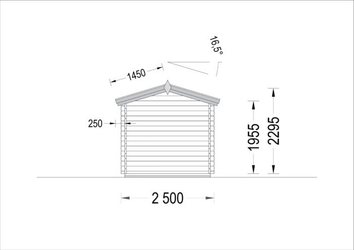 Gartenhaus NINA, 2.5x2 m, 5 m² – Bild 10
