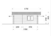 Gartenhaus Nele, 6x6m, 36m² Isoliert – Bild 9
