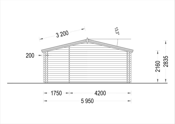Gartenhaus Nele, 6x6m, 36m² Isoliert – Bild 10