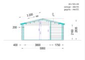 Gartenhaus Nele, 6x6m, 36m² Isoliert – Bild 13