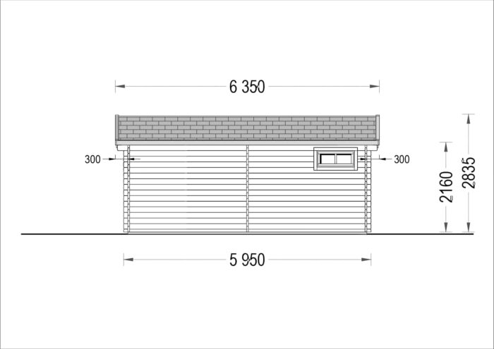 Blockbohlenhaus BASEL 6x6 m, 36 m² – Bild 9