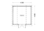 Gartenhaus OHIO (34 mm), 4x4 m, 16 m² – Bild 7