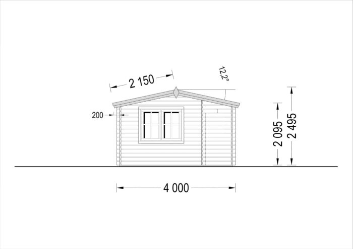 Premium Gartenhaus OTTO 5x4 m, 20 m² Isoliert – Bild 8