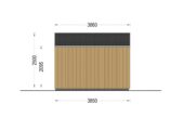 Gartenhaus ELSA (34 mm + Holzverschalung), 5x3m, 15m² Isoliert – Bild 10