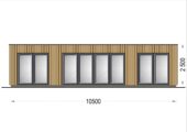 PREMIUM Gartenhaus (Isoliert, SIPS), 10.5x4.5 m, 40 m² – Bild 9