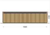 PREMIUM Gartenhaus (Isoliert, SIPS), 10.5x4.5 m, 40 m² – Bild 11