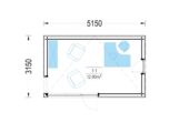 Gartenhaus PREMIUM 5x3 m, 15 m² Extra Isoliert – Bild 10