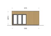 Gartenhaus PREMIUM 5x3 m, 15 m² Extra Isoliert – Bild 11