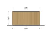 Gartenhaus PREMIUM 5x3 m, 15 m² Extra Isoliert – Bild 7