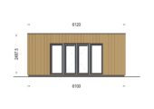 Premium Gartenhaus Tobi (34mm + Holzverschalung), 6x3m, 18m²Extra Isoliert – Bild 8