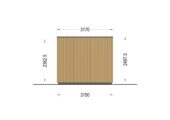 Premium Gartenhaus Tobi (34mm + Holzverschalung), 6x3m, 18m²Extra Isoliert – Bild 9