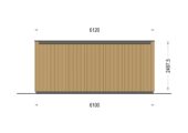 Premium Gartenhaus Tobi (34mm + Holzverschalung), 6x3m, 18m²Extra Isoliert – Bild 10