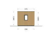 Premium Gartenhaus Tobi (34mm + Holzverschalung), 6x3m, 18m²Extra Isoliert – Bild 11