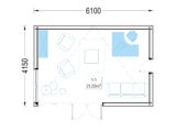 Premium Gartenhaus (34mm + Holzverschalung), 6x4m, 24m² – Bild 7