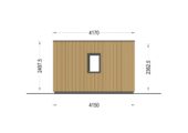 Premium Gartenhaus (34mm + Holzverschalung), 6x4m, 24m² – Bild 11