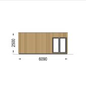 Premium Gartenhaus TOBI, 6×5 m – 30 m² Extra Isoliert – Bild 10