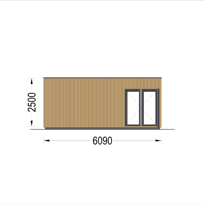 Premium Gartenhaus TOBI, 6×5 m – 30 m² Extra Isoliert – Bild 10