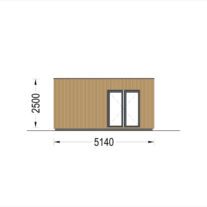 Premium Gartenhaus TOBI, 6×5 m – 30 m² Extra Isoliert – Bild 11