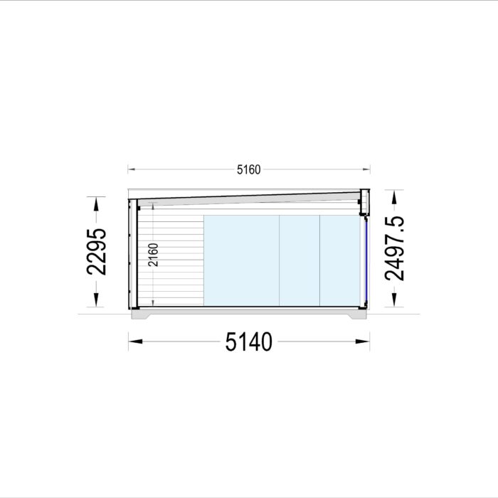Premium Gartenhaus TOBI, 6×5 m – 30 m² Extra Isoliert – Bild 6
