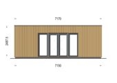 Premium Gartenhaus (34 mm + Holzverschalung) 7x4 m, 28 m² – Bild 8