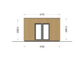 Premium Gartenhaus (34 mm + Holzverschalung) 7x4 m, 28 m² – Bild 9